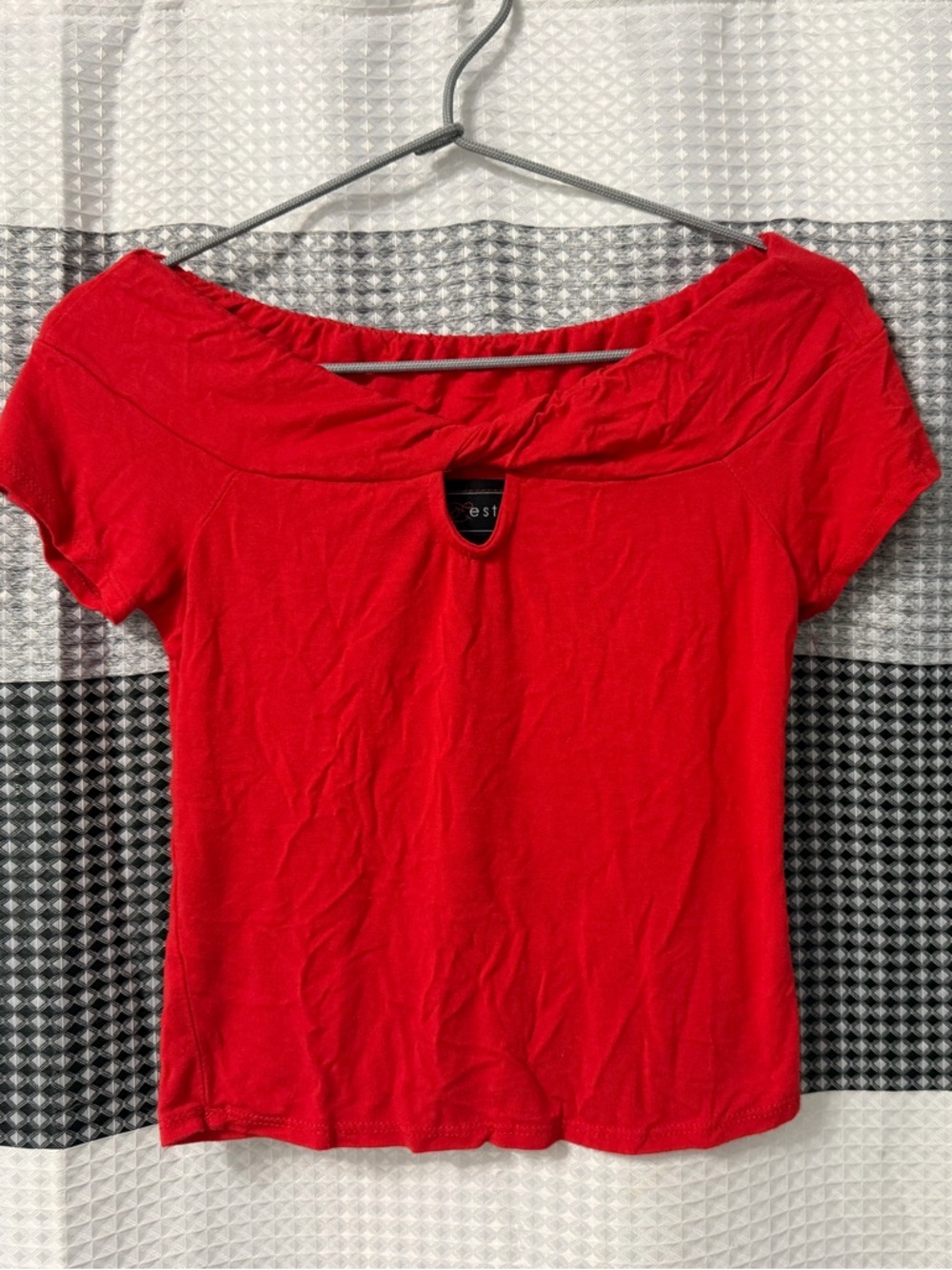 Polly & Esther Crop Top Red